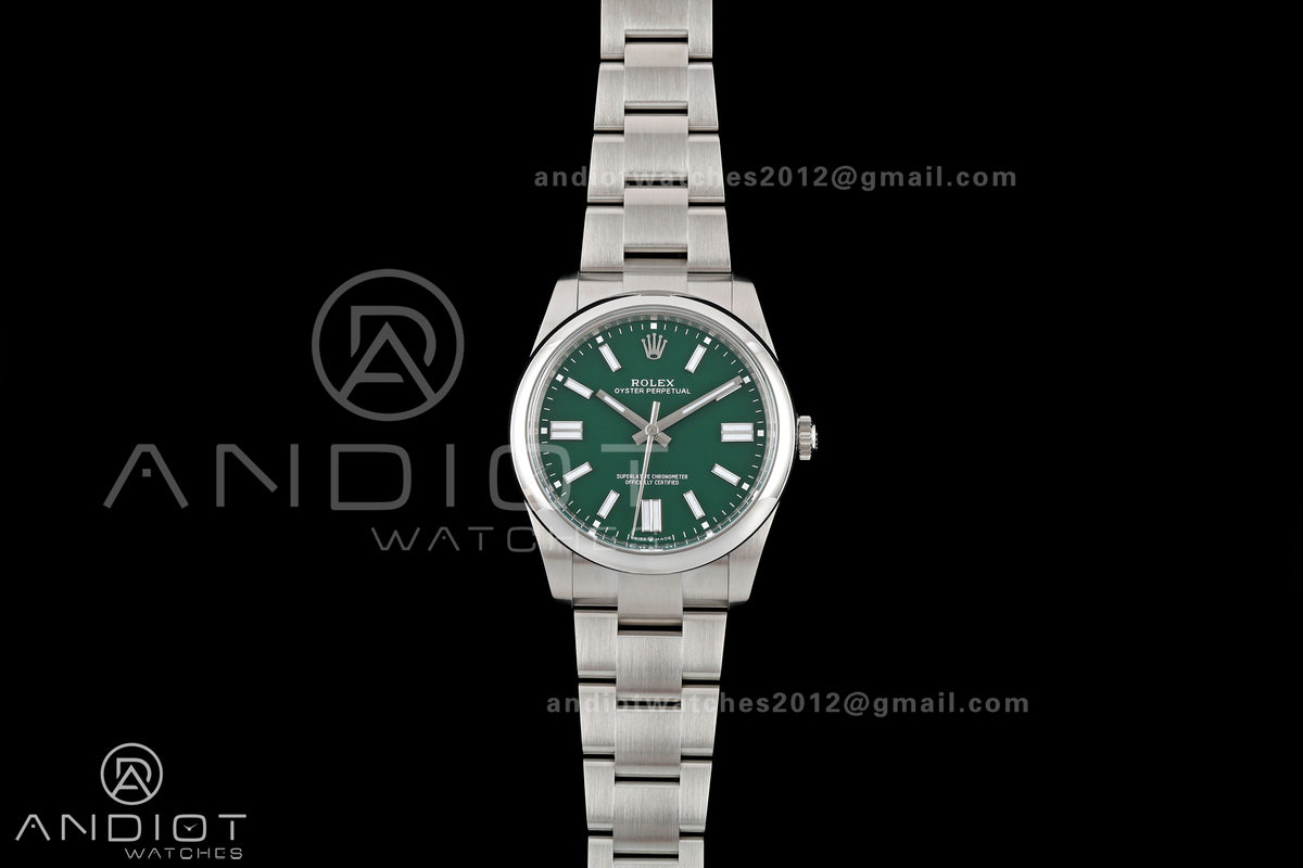 Oyster Perpetual 124300 41mm Clean Plus 1:1 Best Edition 904L Steel Green Dial DD3230